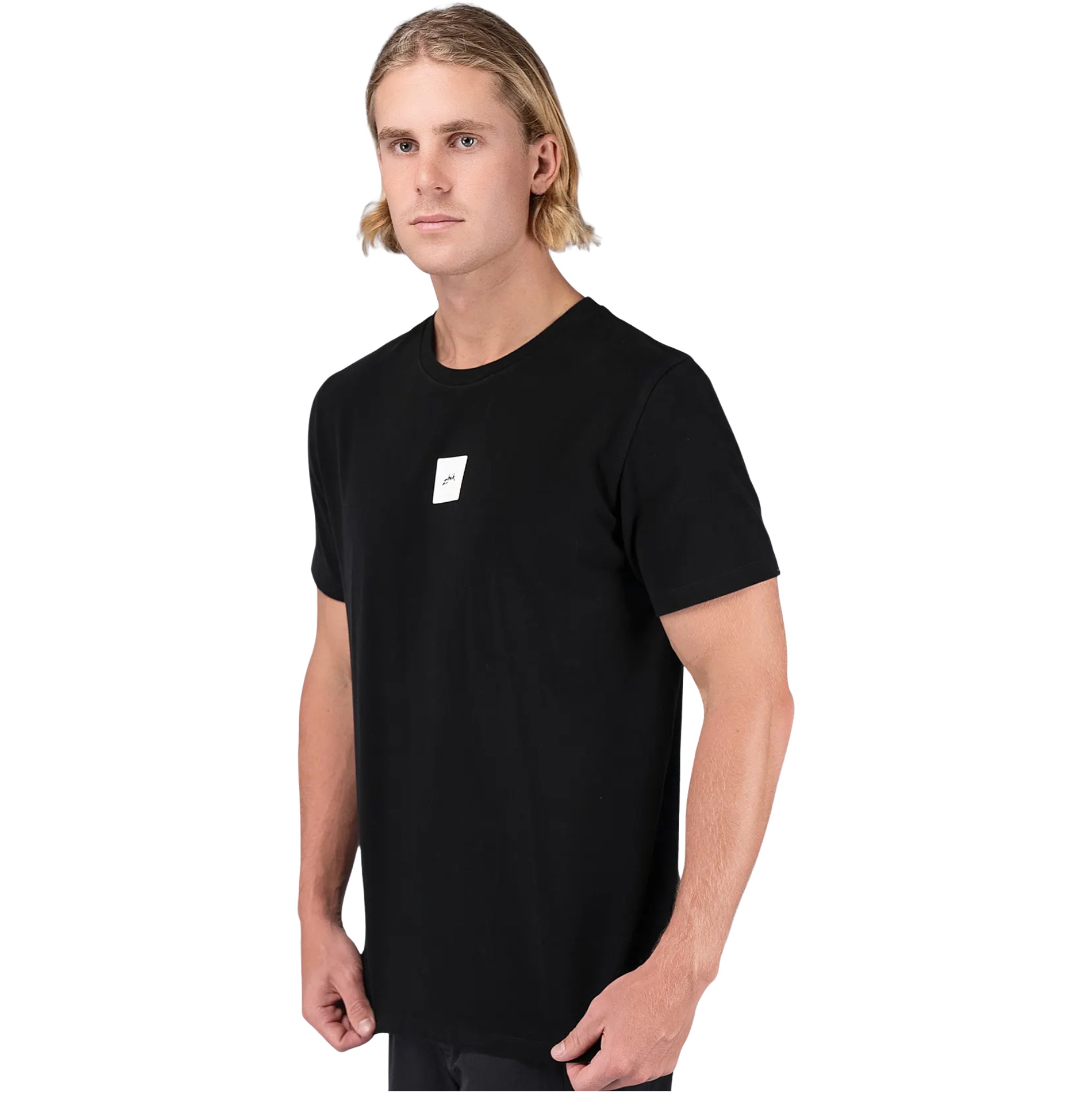 Zhik Hombres Camiseta De Algodón Con Logotipo TEE-0734-M-BLK - Negro
